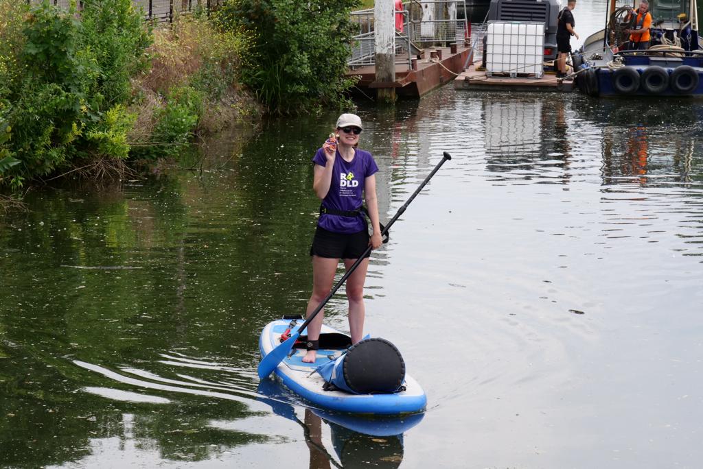 Paddle-boarding therapist makes a splash for charity